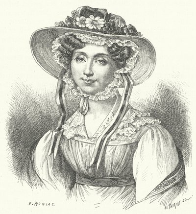 Adelaide, princezna z Orleans (rytina) od German School