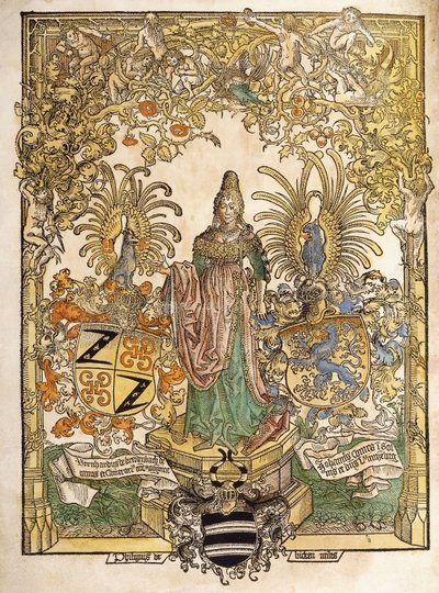 Alegorická postava Mainz, 1486 od German School