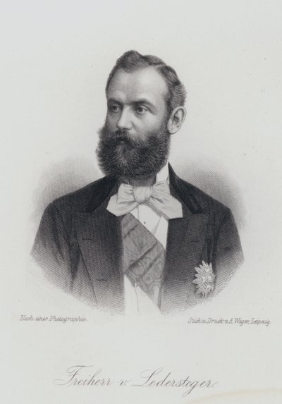 Alois Ledersteger , rakouský spisovatel (rytina) od German School