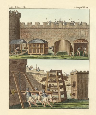 Starověké obléhací nástroje od German School