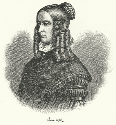 Annette von Droste-Hulshoff, německý spisovatel a skladatel (rytina) od German School