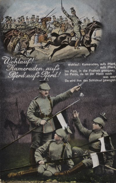 Vstaň! Soudruzi, na vaše koně, na vaše koně! (barva lito) od German School