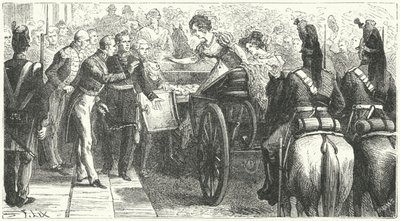 Příjezd královny Caroline do Londýna od German School