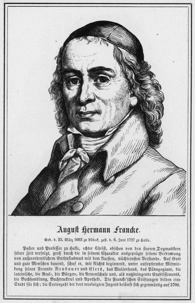 August Hermann Francke (rytina) od German School