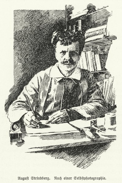 August Strindberg, švédský dramatik, prozaik, básník a výtvarník od German School