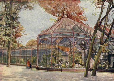 Voliéra, Berlínská zoologická zahrada, Německo (barevné lito) od German School