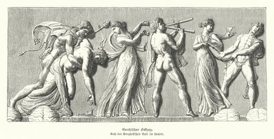 Bacchanalia (rytina) od German School