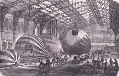 Balonová manufaktura, Cassells Historie války mezi Francií a Německem vydaná společností Cassell and Company Limited, kolem roku 1890 (litho) od German School