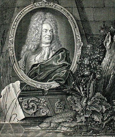 Barthold Heinrich Brockes (1680-1747) rytý Wolffgang (rytina) od German School