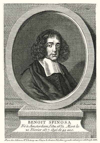 Baruch Spinoza, holandský filozof (rytina) od German School