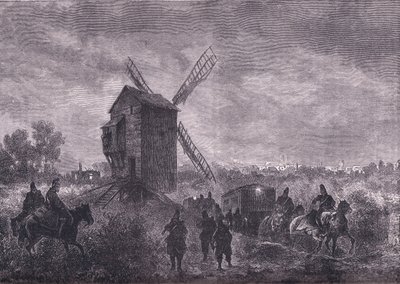 Před Orleansem, Cassells Historie války mezi Francií a Německem vydaná Cassell and Company Limited, kolem roku 1890 (litho) od German School