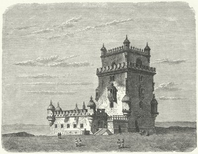 Belémská věž, Lisabon (rytina) od German School