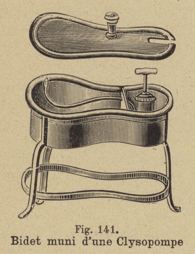 Bidet vybavený klystýrovou pumpou od German School