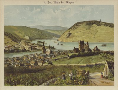 Bingen Am Rhein (barevné lito) od German School