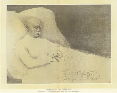 Bismarck na smrtelné posteli od German School