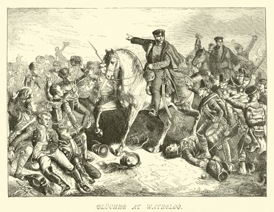 Blucher ve Waterloo od German School