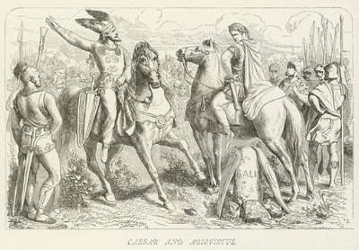 Caesar a Ariovistus od German School