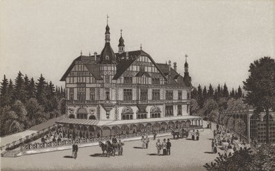 Cafe Jagerhaus (litho) od German School
