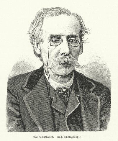 Camilo Castelo Branco , portugalský romanopisec a dramatik (litho) od German School