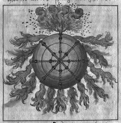 Dělová koule, ilustrace z L