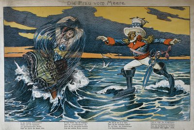 Karikatura španělsko-americké války, 1898 od German School