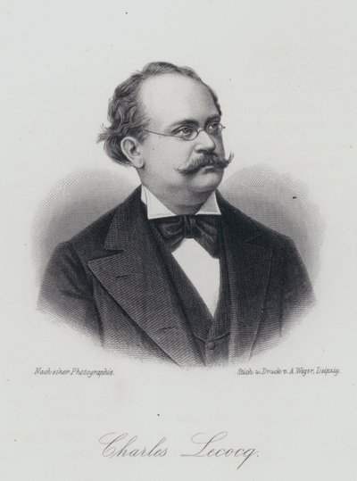 Charles Lecocq , francouzský skladatel (rytina) od German School