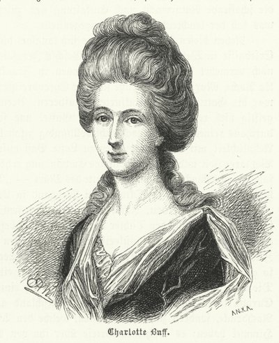 Charlotte Buff, mladická známá a předmět lásky Johanna Wolfganga Goetha od German School