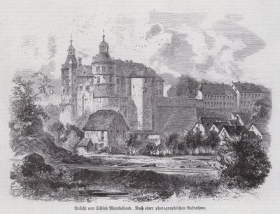 Chateau de Montbeliard, Francie (rytina) od German School