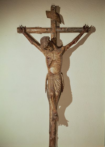 Kristus na kříži, zvaný Le Devot Christ, 1307 (dřevo) od German School