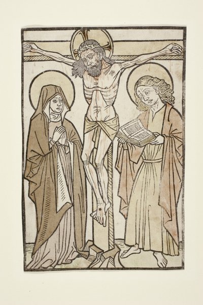 Kristus na kříži mezi Marií a svatým Janem, 1460-70 od German School