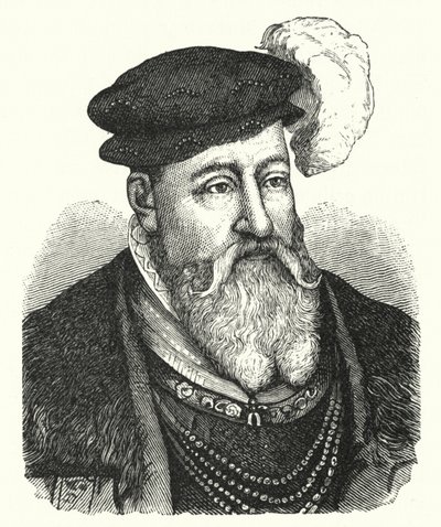 Kristián III., král dánský; a Norsko (rytina) od German School