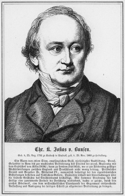 Christian Karl Josias von Bunsen (rytina) od German School