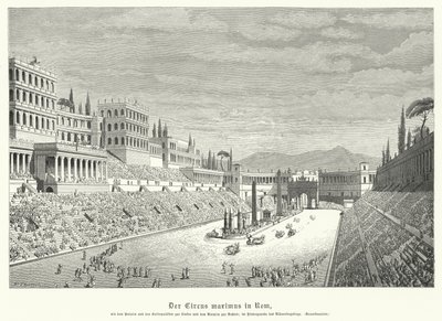 Circus Maximus, Řím (rytina) od German School