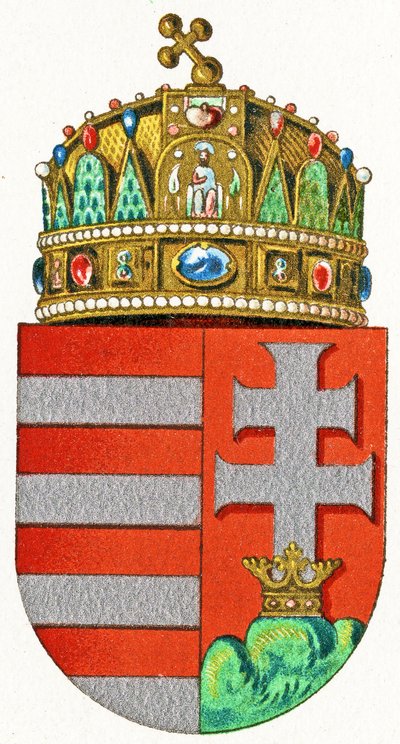Znak Maďarska, kolem roku 1898 od German School