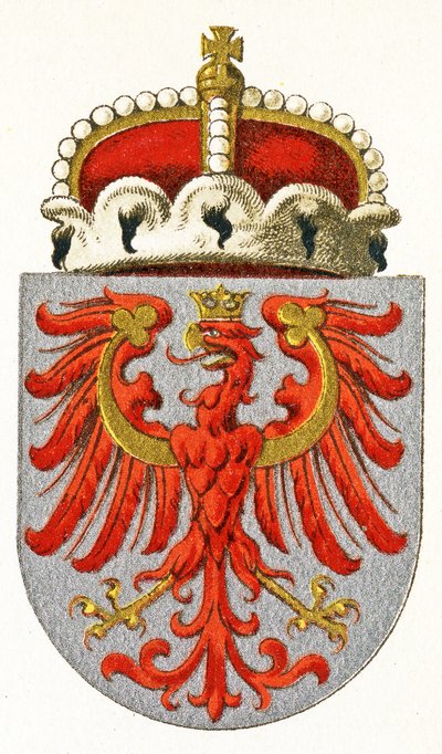 Státní znak Tyrolska. kolem roku 1898 od German School