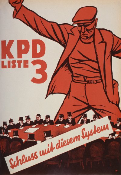 Volební plakát komunistické strany, 1932 od German School