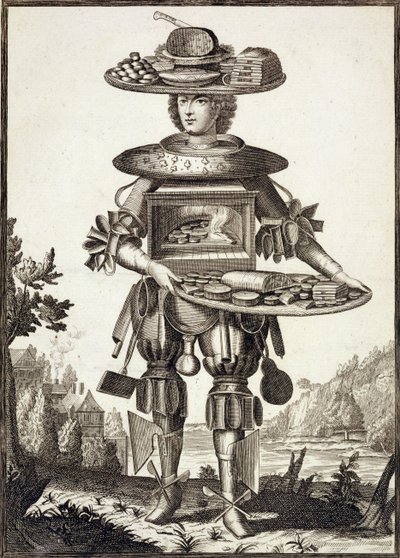 Kostým pro cukráře, hospoda. od Gerarda Valcka (16512-1726) kolem roku 1690 od German School