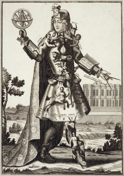 Kostým pro astrologa, hospoda. od Gerarda Valcka (16512-1726) kolem roku 1690 od German School