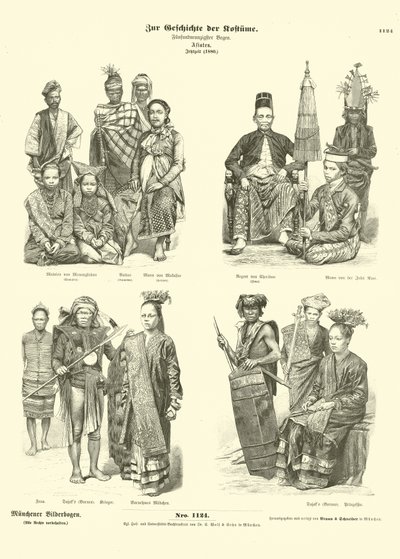 Kostýmy Indonésie, 1880 od German School