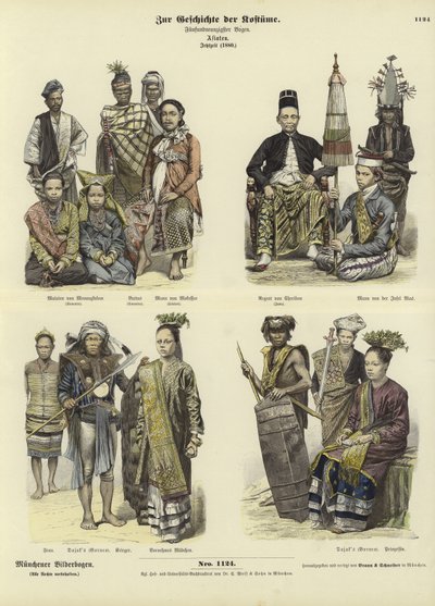 Kostýmy Indonésie, 1880 od German School