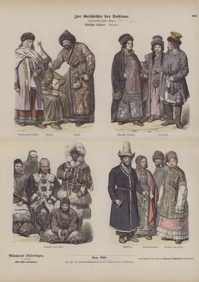 Kostýmy ruského Dálného východu, 19. století od German School