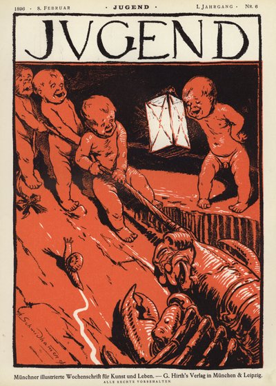 Titulní ilustrace časopisu Jugend od German School