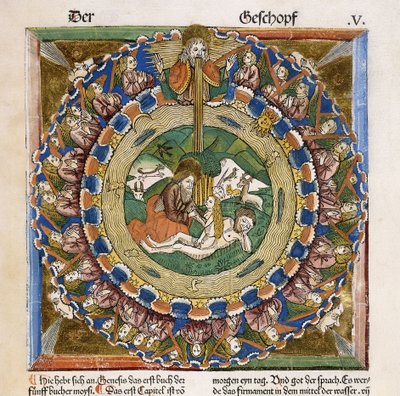 Stvoření Evy, 1483 od German School