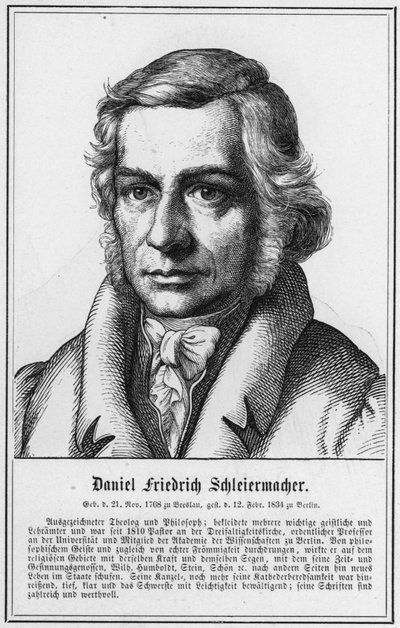 Daniel Friedrich Schleiermacher (rytina) od German School