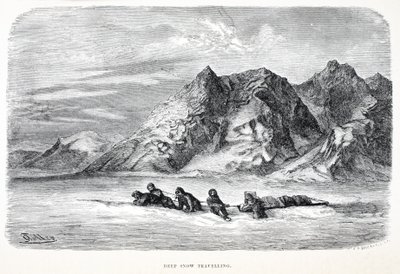 Deep Snow cestování, hospoda. Londýn 1874 od German School
