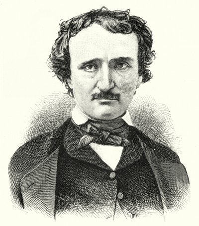 Edgar Allan Poe , americký básník a povídkář od German School