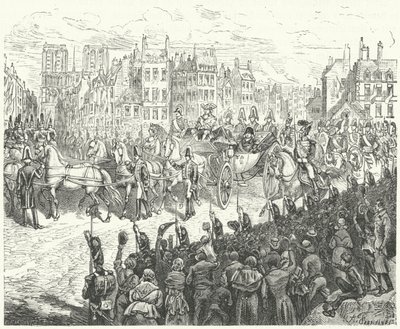 Vstup krále Ludvíka XVIII do Paříže, 1814 od German School