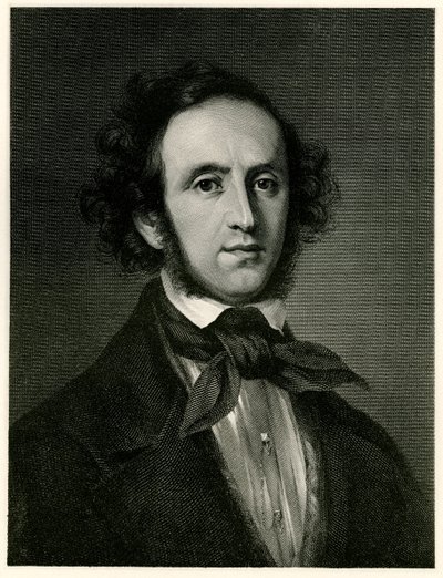 Felix Mendelssohn-Bartholdy, 1884-90 (fototyp) od German School