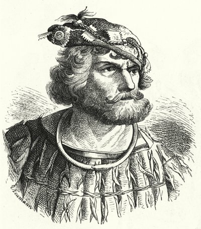 Florian Geyer, německý šlechtic a rytíř, který byl jedním z velitelů rolnických sil v německé rolnické válce (rytina) od German School