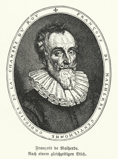 Francois de Malherbe , francouzský básník a překladatel (litho) od German School